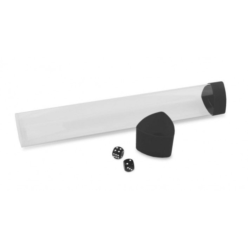 BCW Clear Playmat Tube with Black Caps/Dice