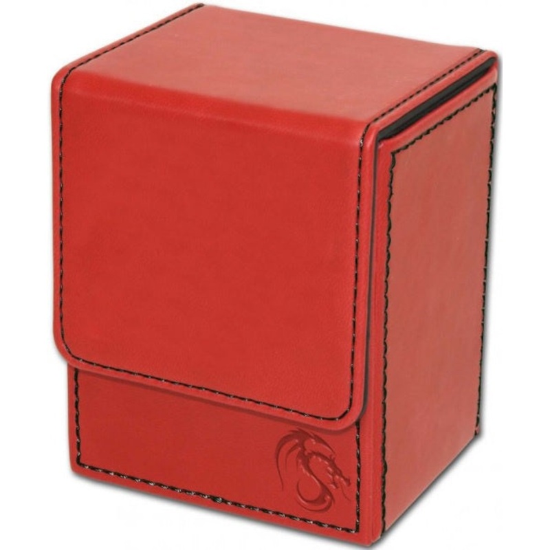 BCW Deck Case Box LX Red (Holds 80 cards)