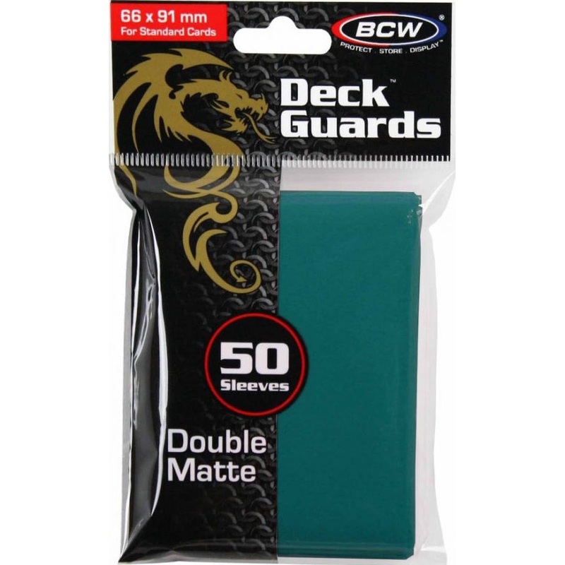 BCW Deck Protectors Standard Matte Teal (50 Sleeves Per Pack)