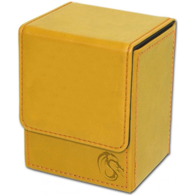 BCW Deck Case Box LX Yellow (Holds 80 cards)