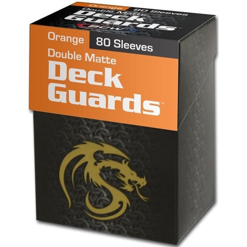 BCW Deck Guard - Matte - 80 Boxed - Orange