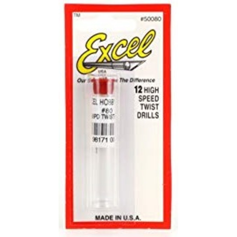 .0135" (.343mm) Steel Twist Drill (12/Vial)