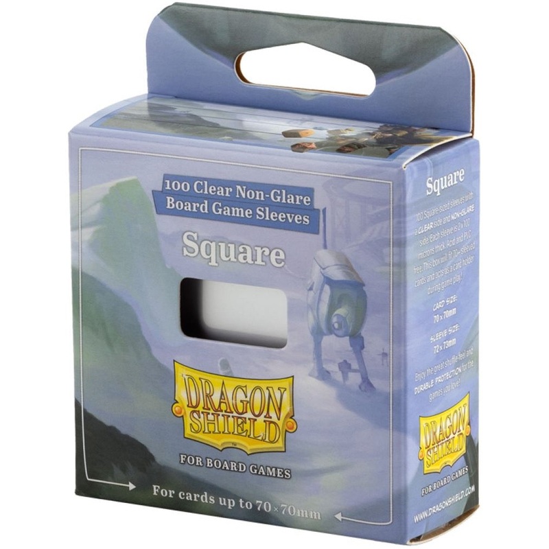 Dragon Shield Board Game Sleeves Clear Non-Glare Square
